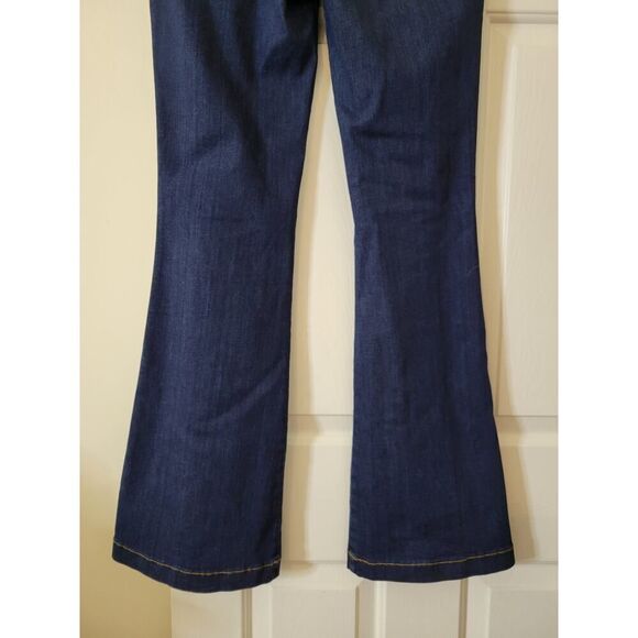 SPANX Denim Flare Jeans Midnight Shade L NWOT $148 - Picture 8 of 12
